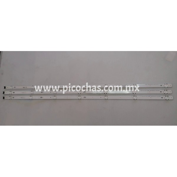 Tira 7 leds LG43D07-ZC31AG-04, LC4 3490086A LG 43UM7100PL ZONA LED, Tiras de leds image