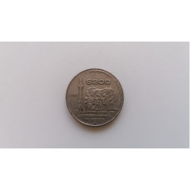 Moneda $200, Aniversario 175 De La Independencia De México 1985